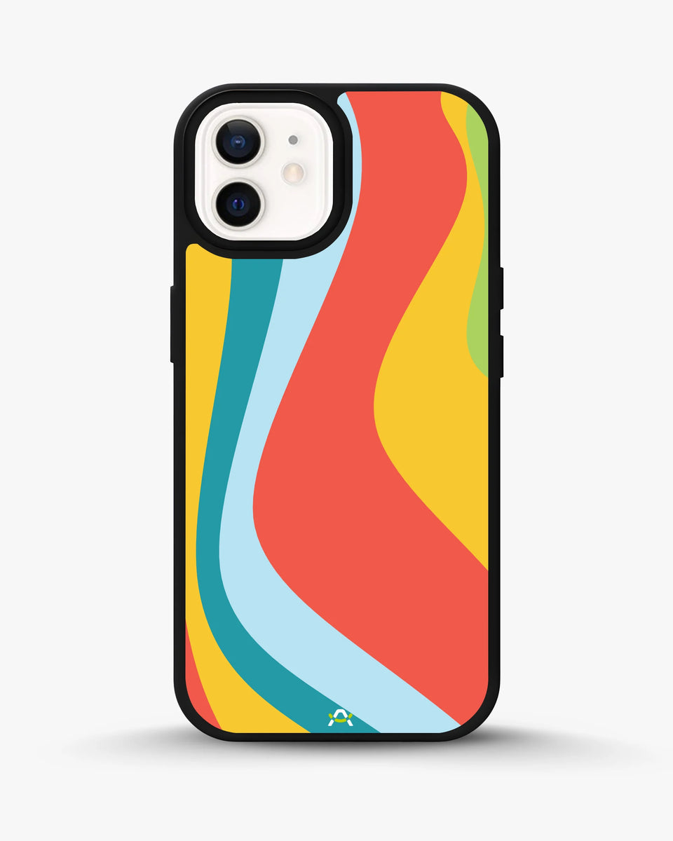 Creslia retro wavy stripes phone case - retro wavy stripes phone case iphone 12