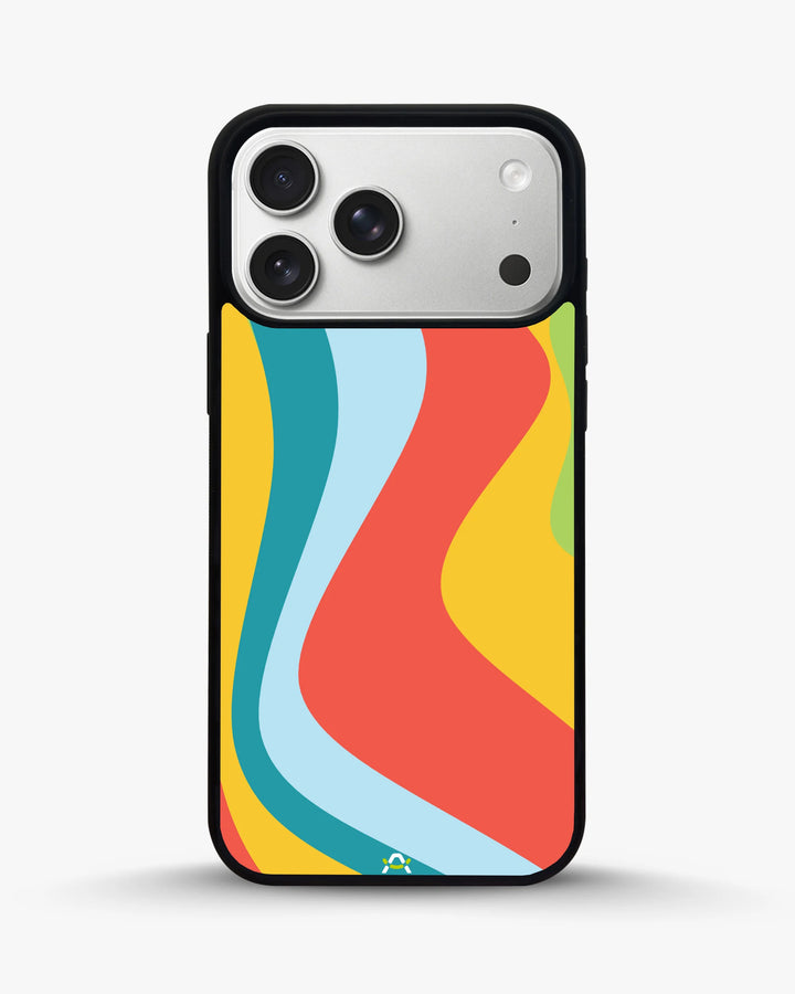 Creslia retro wavy stripes phone case - retro wavy stripes phone case iphone 17 pro max