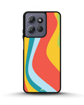Creslia retro wavy stripes phone case - retro wavy stripes phone case moto g 2025