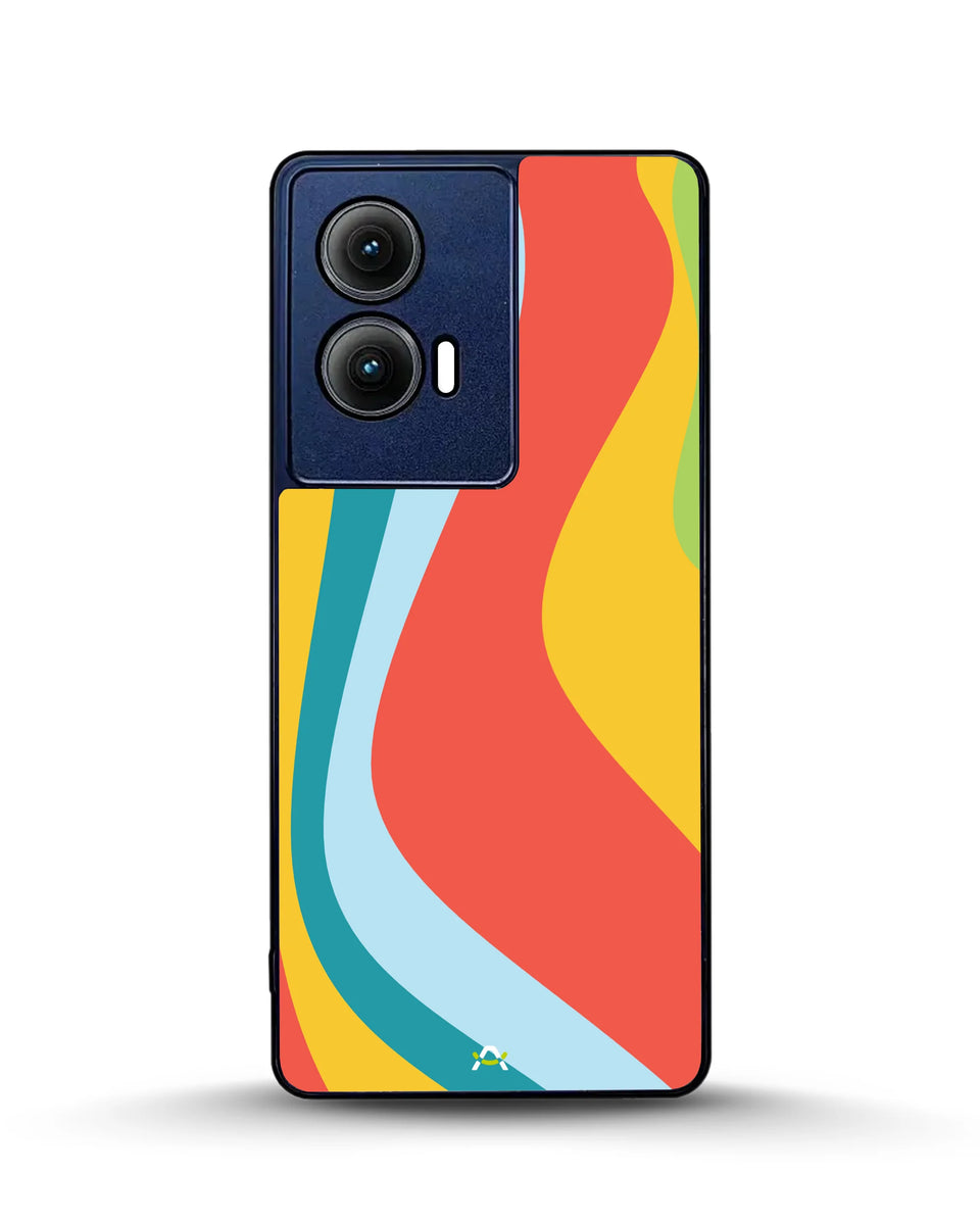 Creslia retro wavy stripes phone case - retro wavy stripes phone case motorola edge 2024