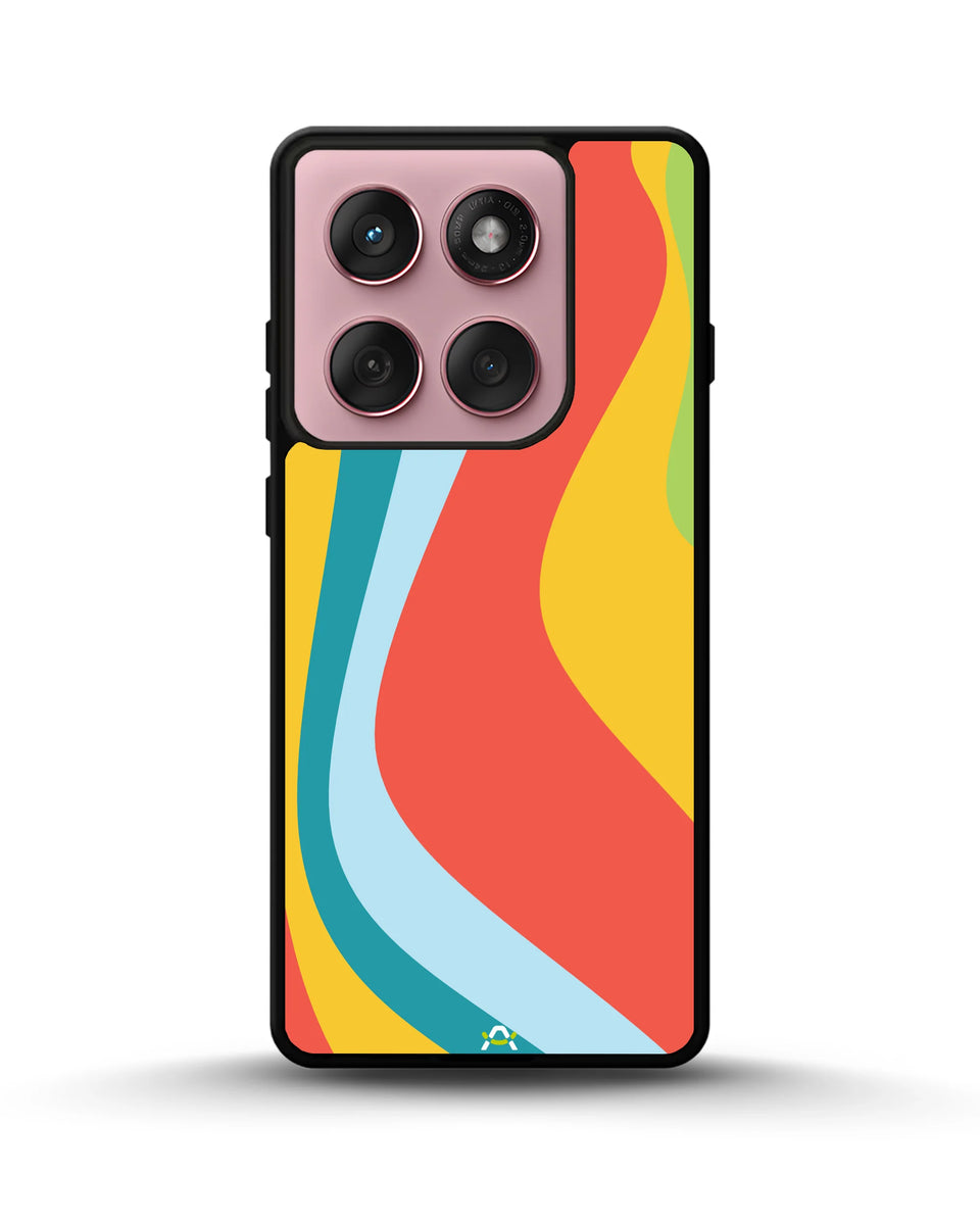 Creslia retro wavy stripes phone case - retro wavy stripes phone case motorola edge 2025