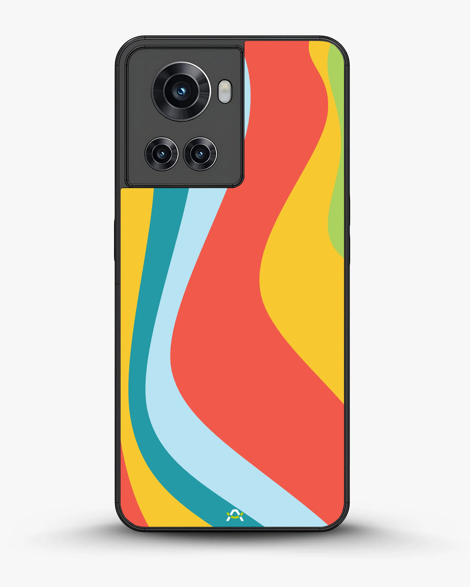 Creslia retro wavy stripes phone case - retro wavy stripes phone case oneplus 10r