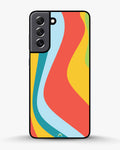 Creslia retro wavy stripes phone case - retro wavy stripes phone case samsung galaxy s22 plus