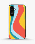 Creslia retro wavy stripes phone case - retro wavy stripes phone case samsung galaxy s23 fe