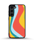 Creslia retro wavy stripes phone case - retro wavy stripes phone case samsung galaxy s23 plus