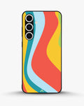 Creslia retro wavy stripes phone case - retro wavy stripes phone case samsung galaxy s24 fe