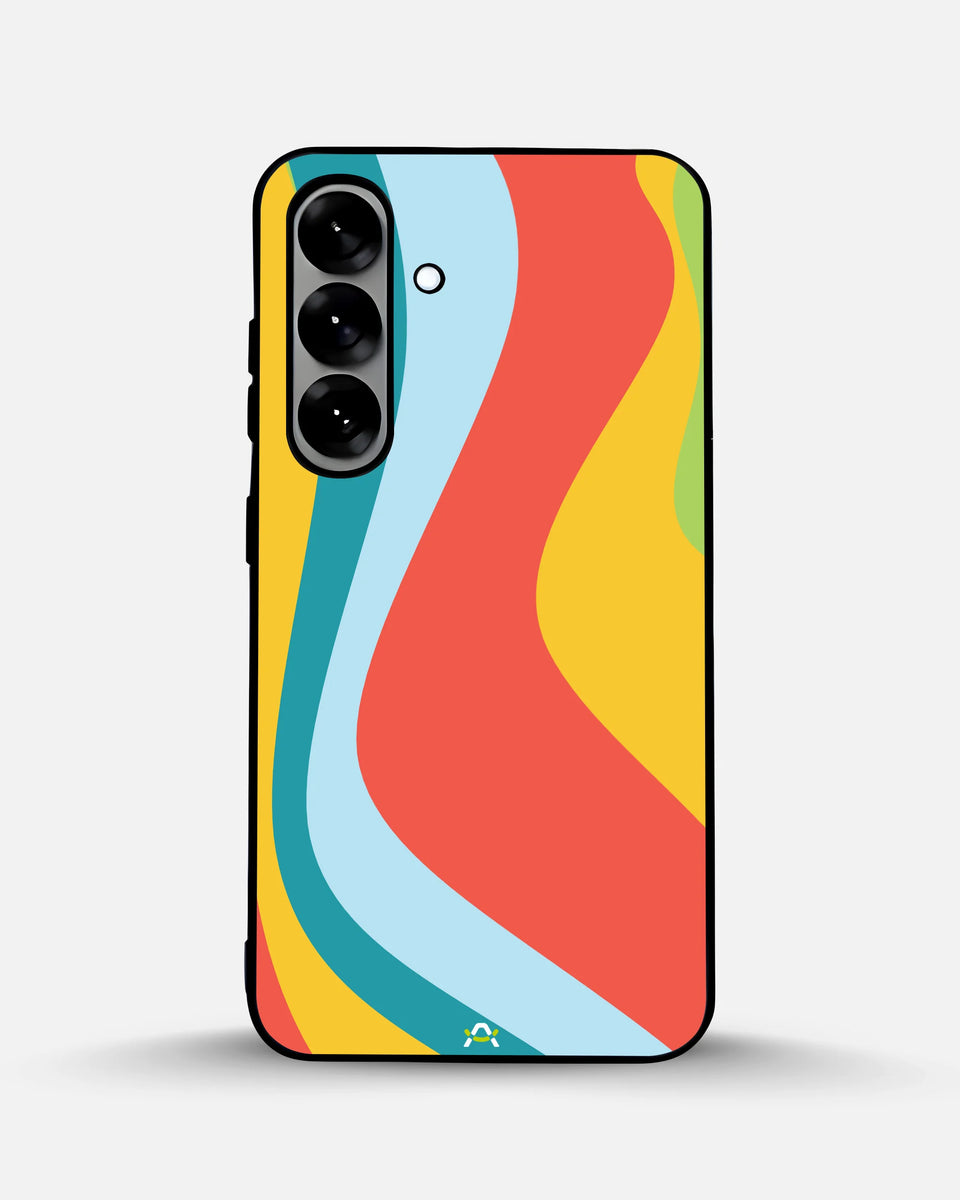 Creslia retro wavy stripes phone case - retro wavy stripes phone case samsung galaxy s25