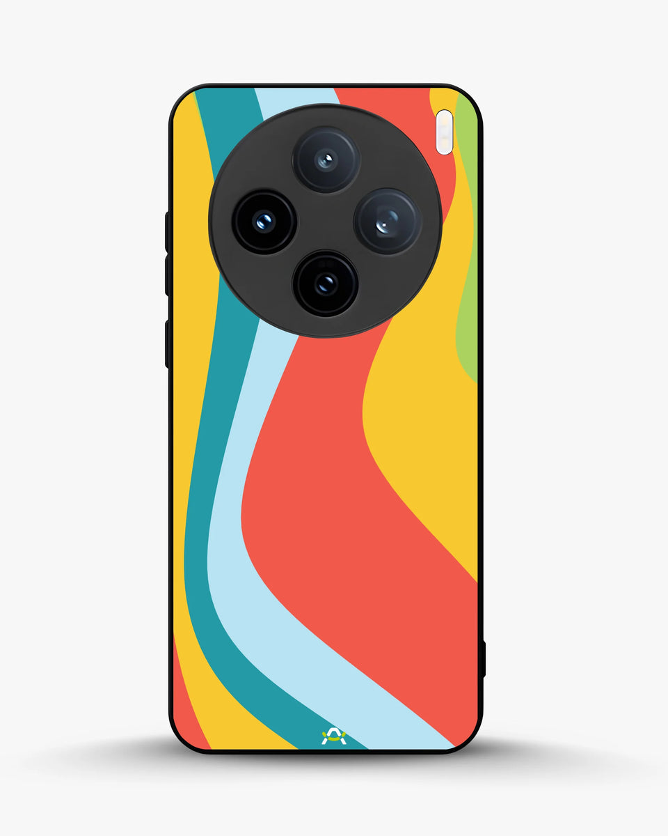 Creslia retro wavy stripes phone case - retro wavy stripes phone case vivo x100