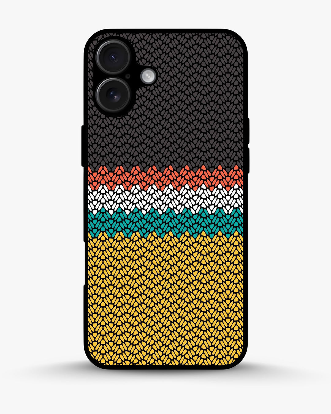 Retro Knit Pattern Designer Phone Case - Boho Colorful Aesthetic