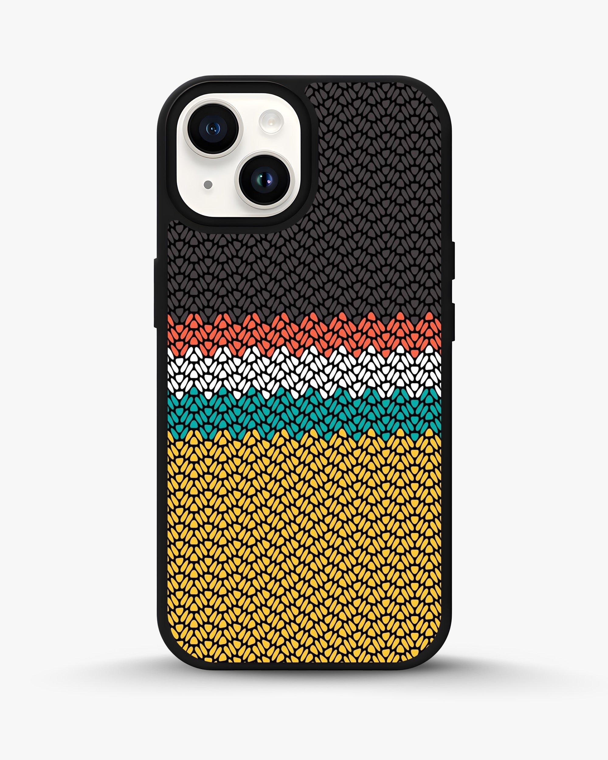 Retro Knit Pattern Designer Phone Case - Boho Colorful Aesthetic