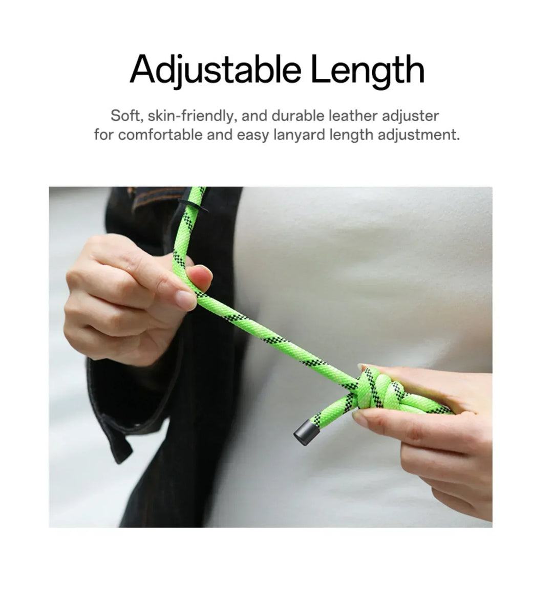 8mm Glow-in-the-Dark Phone Lanyard – Blue, Adjustable Neck & Wrist Strap for All Phones - Creslia