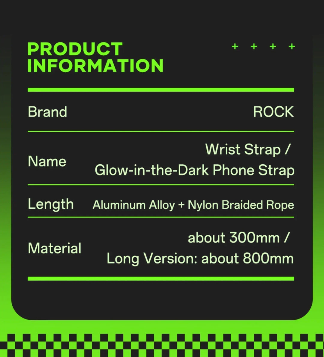 8mm Glow-in-the-Dark Phone Lanyard – Blue, Adjustable Neck & Wrist Strap for All Phones - Creslia