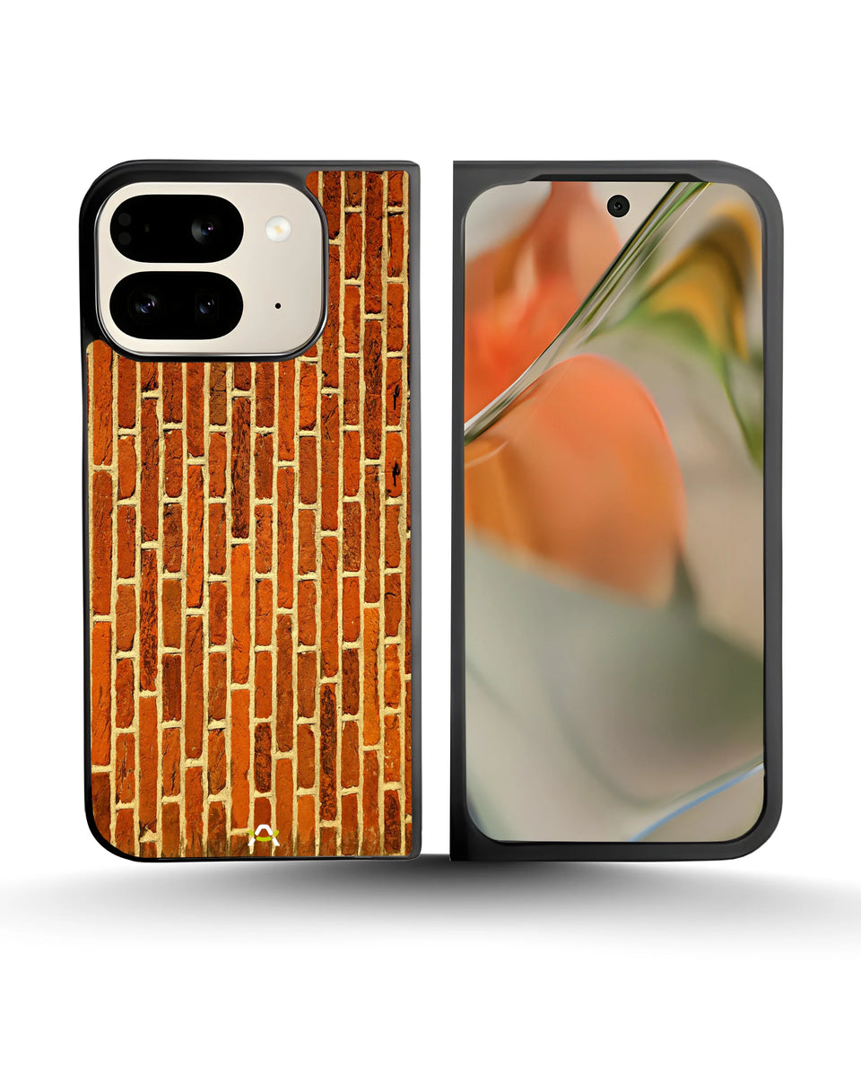 Creslia rustic red brick phone case - rustic red brick phone case google pixel 9 pro fold