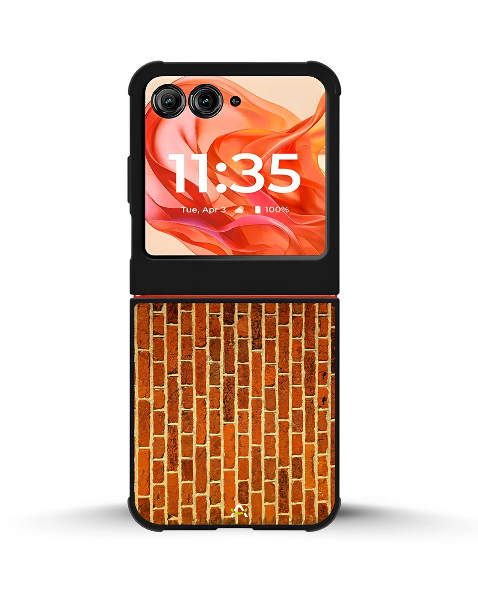 Creslia rustic red brick phone case - rustic red brick phone case motorola razr 2025