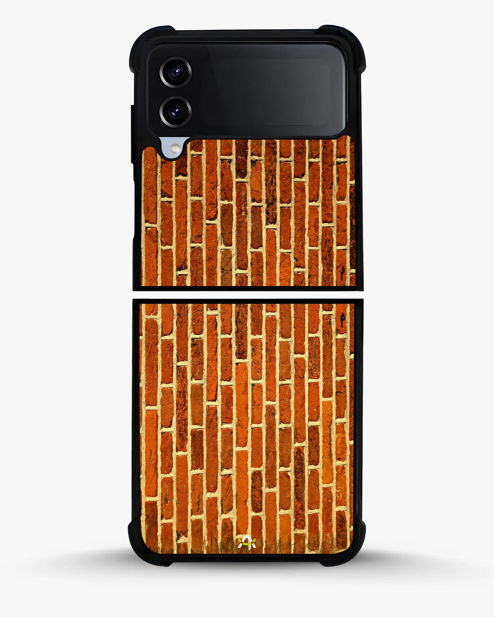 Creslia rustic red brick phone case - rustic red brick phone case samsung galaxy z flip 4