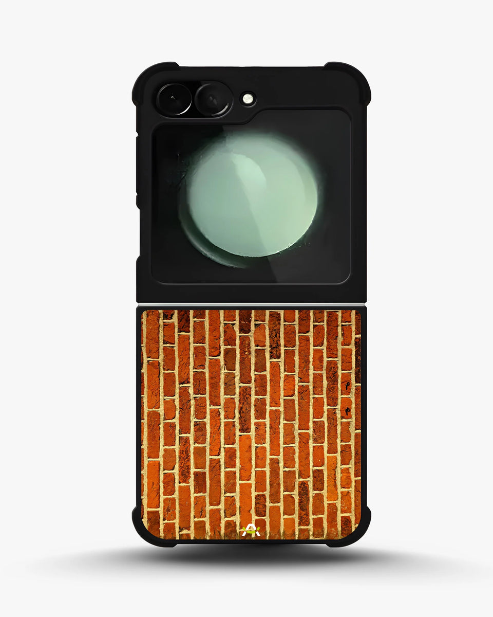 Creslia rustic red brick phone case - rustic red brick phone case samsung galaxy z flip 5
