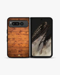 Creslia rustic wooden planks phone case - rustic wooden planks phone case google pixel fold