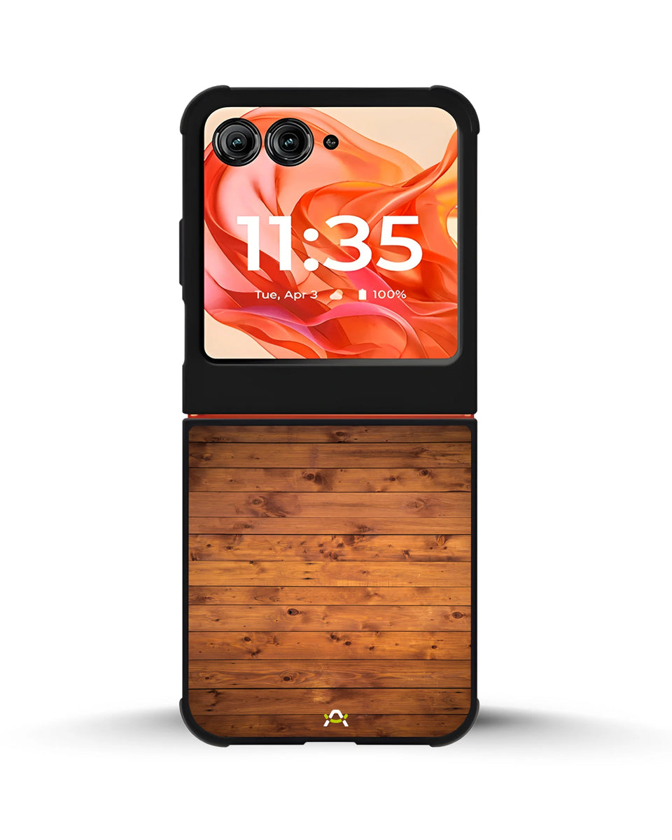 Creslia rustic wooden planks phone case - rustic wooden planks phone case motorola razr 2025