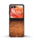 Creslia rustic wooden planks phone case - rustic wooden planks phone case motorola razr ultra 2025