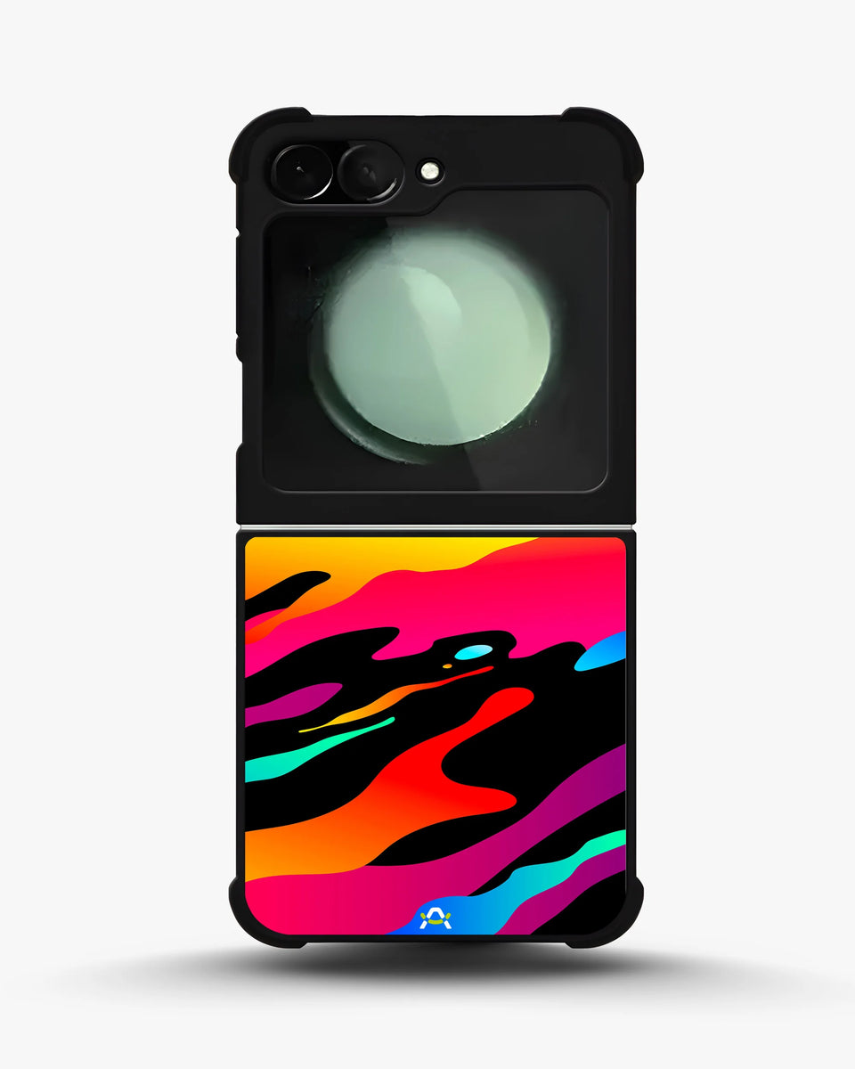 Creslia splash case printed back cover - splash case printed back cover samsung galaxy z flip 6