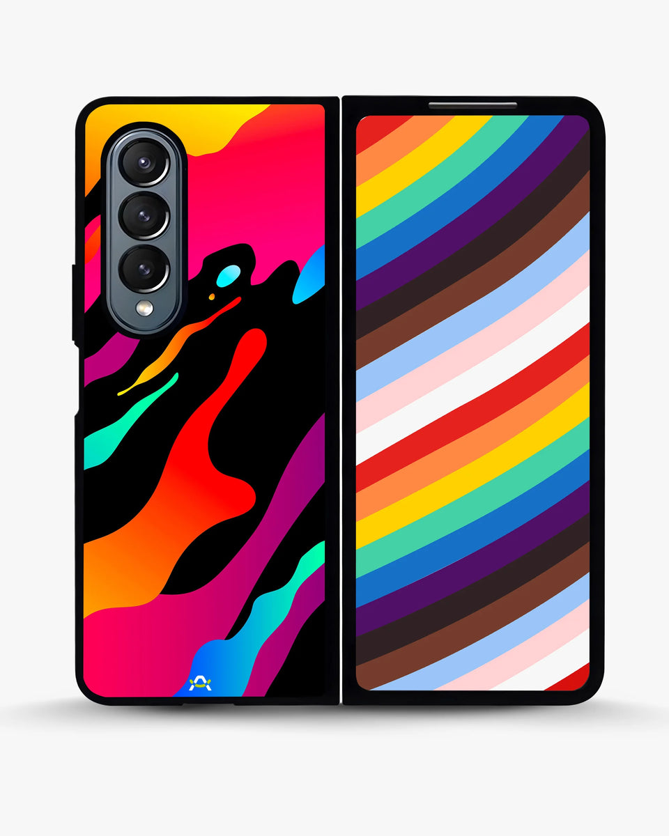 Creslia splash case printed back cover - splash case printed back cover samsung galaxy z fold 4
