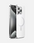 Premium stainless steel frame MagSafe case for iPhone 15 Pro & Pro Max in sleek black design.