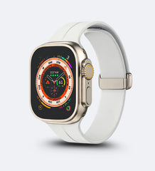 Silicone Magnetic Buckle Apple Watch Band – Starlight - Creslia