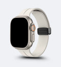 Silicone Magnetic Buckle Apple Watch Band - starlight - creslia - view