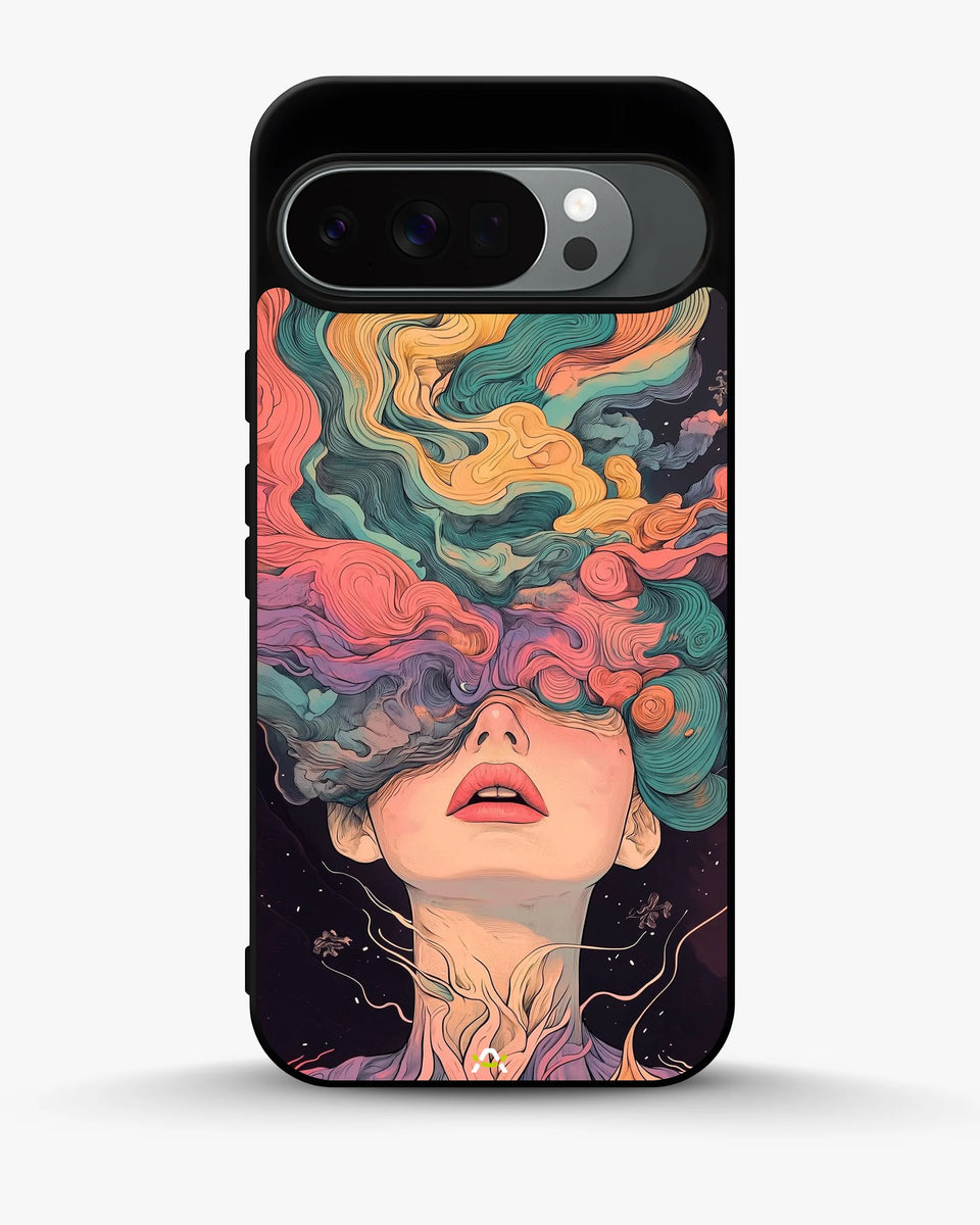 Creslia surreal face designer female case - surreal face designer female case google pixel 10 pro