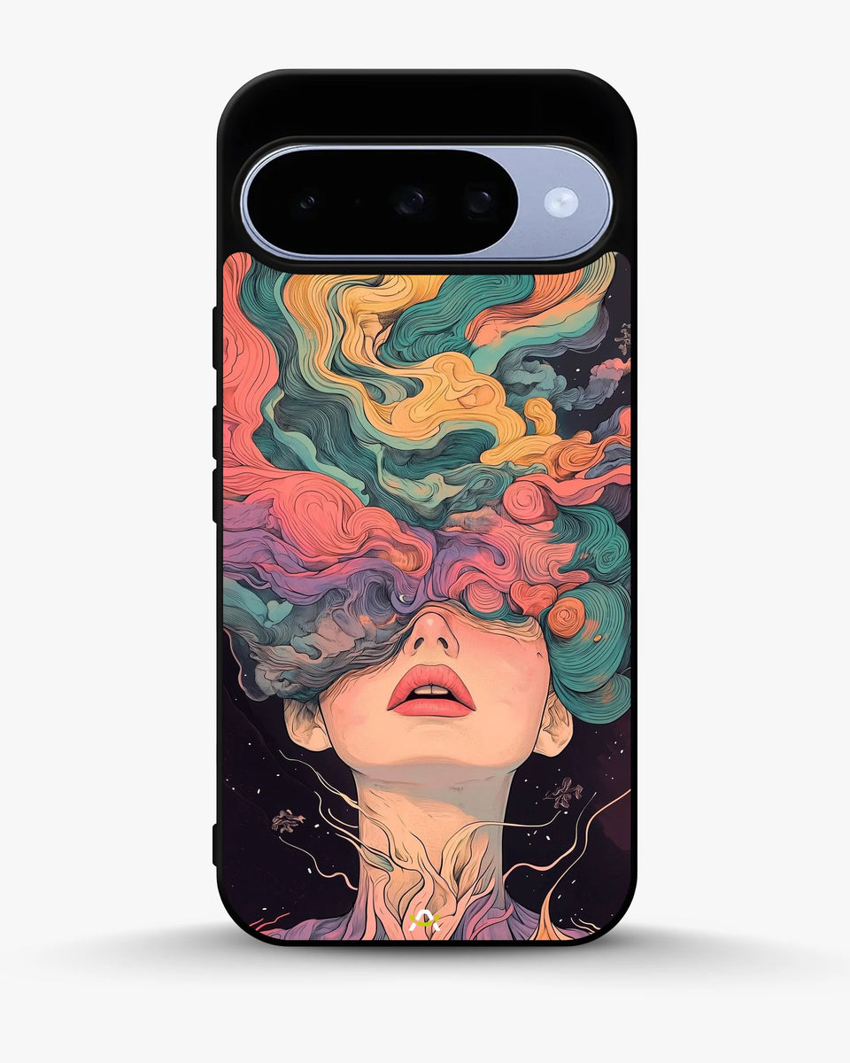Creslia surreal face designer female case - surreal face designer female case google pixel 10
