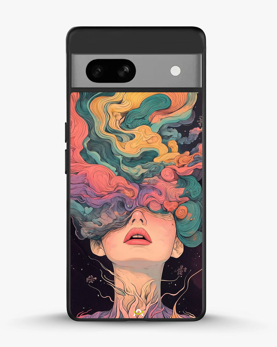 Creslia surreal face designer female case - surreal face designer female case google pixel 7a