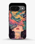 Creslia surreal face designer female case - surreal face designer female case google pixel 9