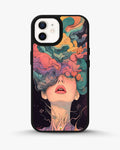 Creslia surreal face designer female case - surreal face designer female case iphone 12