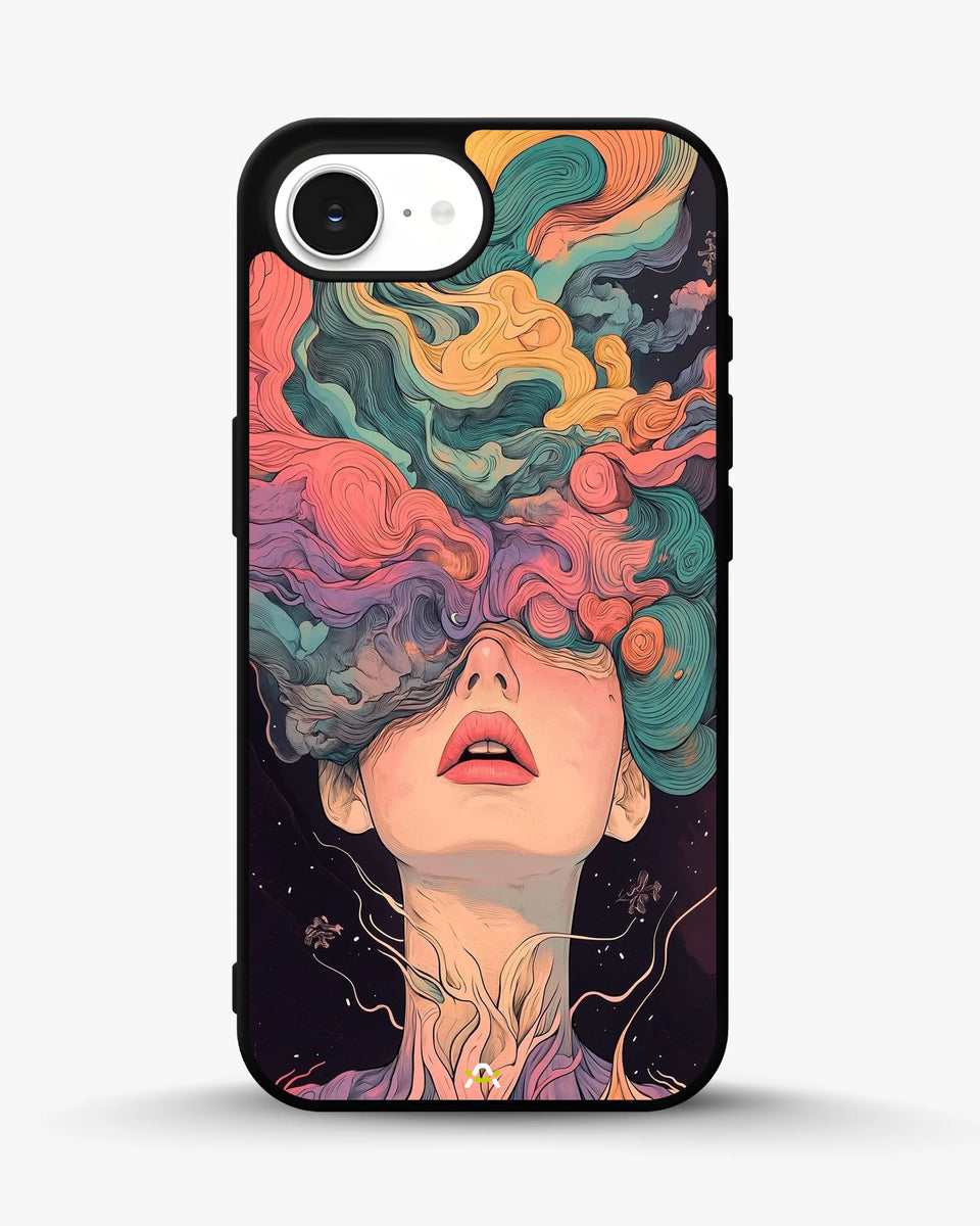 Creslia surreal face designer female case - surreal face designer female case iphone 16e