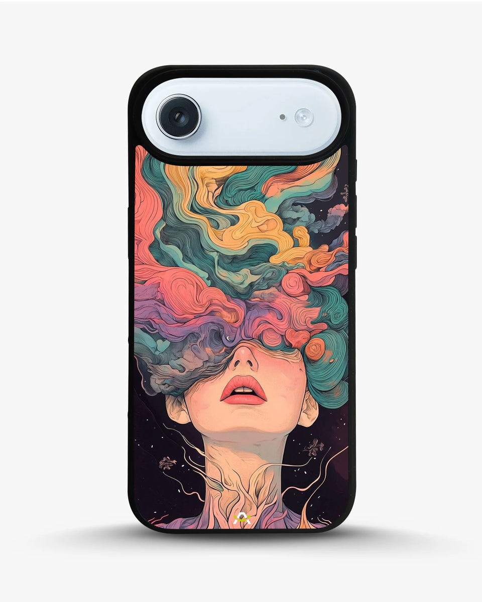 Creslia surreal face designer female case - surreal face designer female case iphone 17 air
