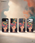 Creslia surreal face designer female case - surreal face designer female case mobile banner