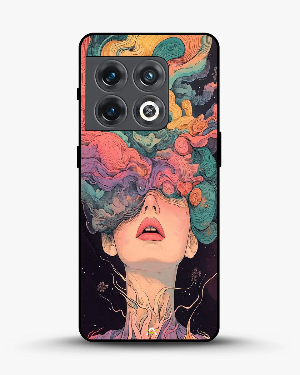 Creslia surreal face designer female case - surreal face designer female case oneplus 10 pro