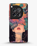 Creslia surreal face designer female case - surreal face designer female case oneplus 12r