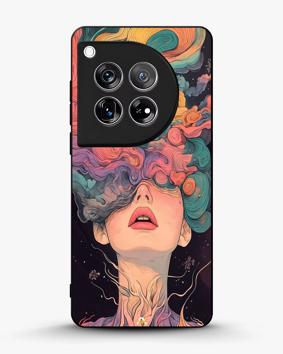 Creslia surreal face designer female case - surreal face designer female case oneplus 12r