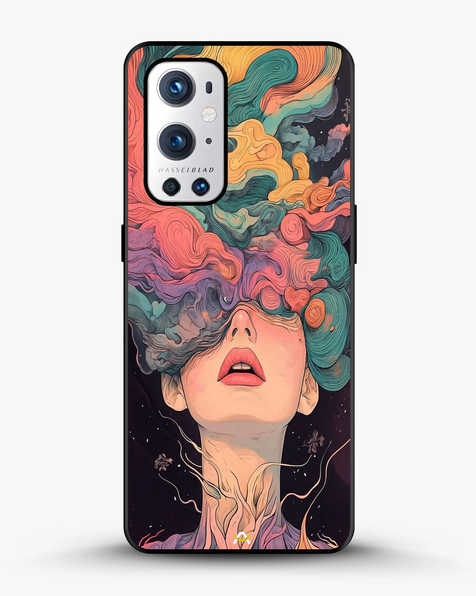 Creslia surreal face designer female case - surreal face designer female case oneplus 9 pro