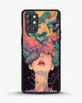 Creslia surreal face designer female case - surreal face designer female case oneplus 9r