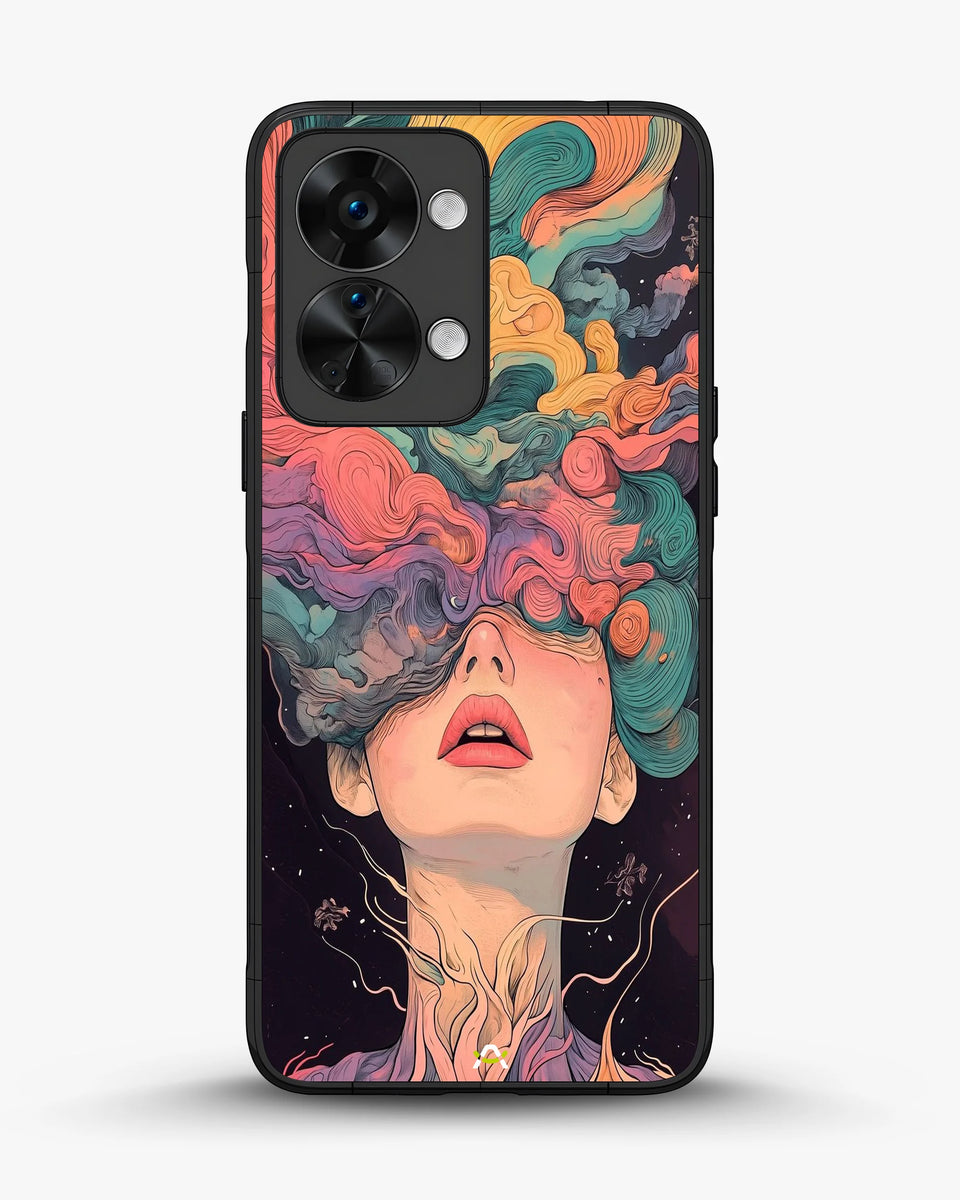 Creslia surreal face designer female case - surreal face designer female case oneplus nord 2t