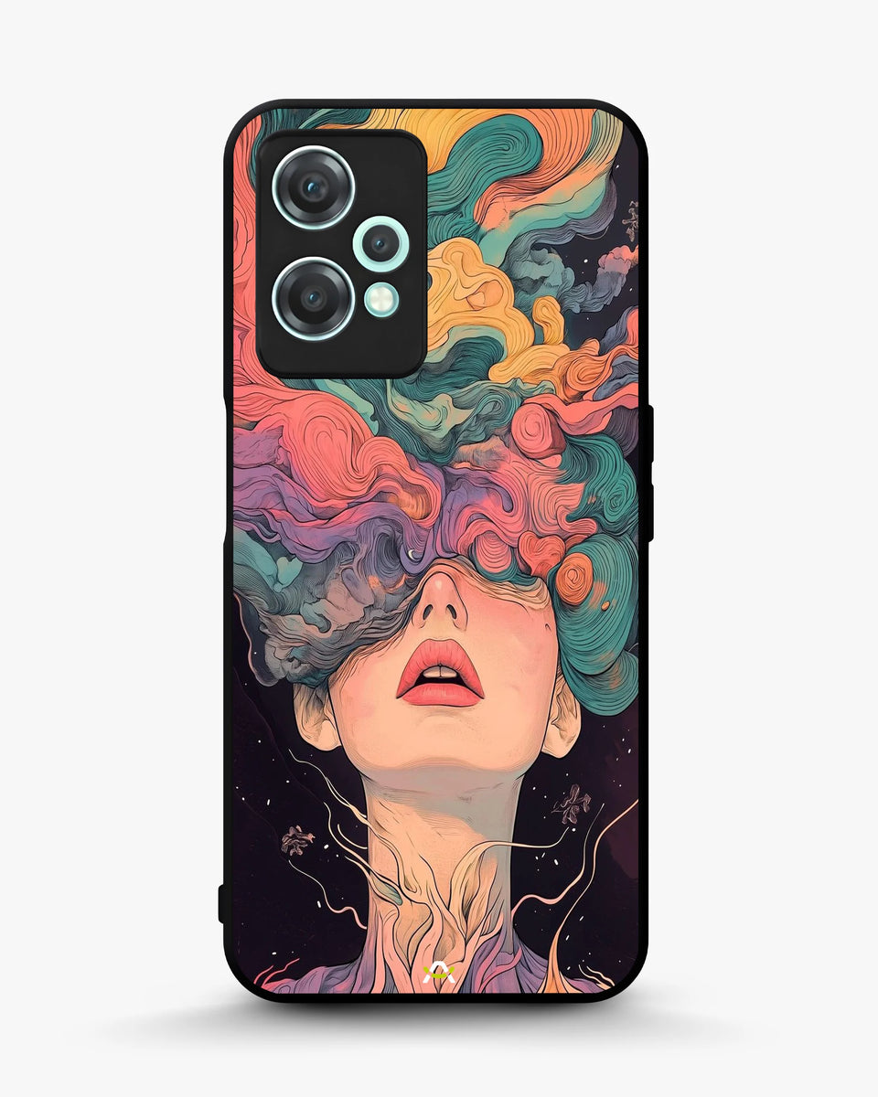 Creslia surreal face designer female case - surreal face designer female case oneplus nord ce2 lite