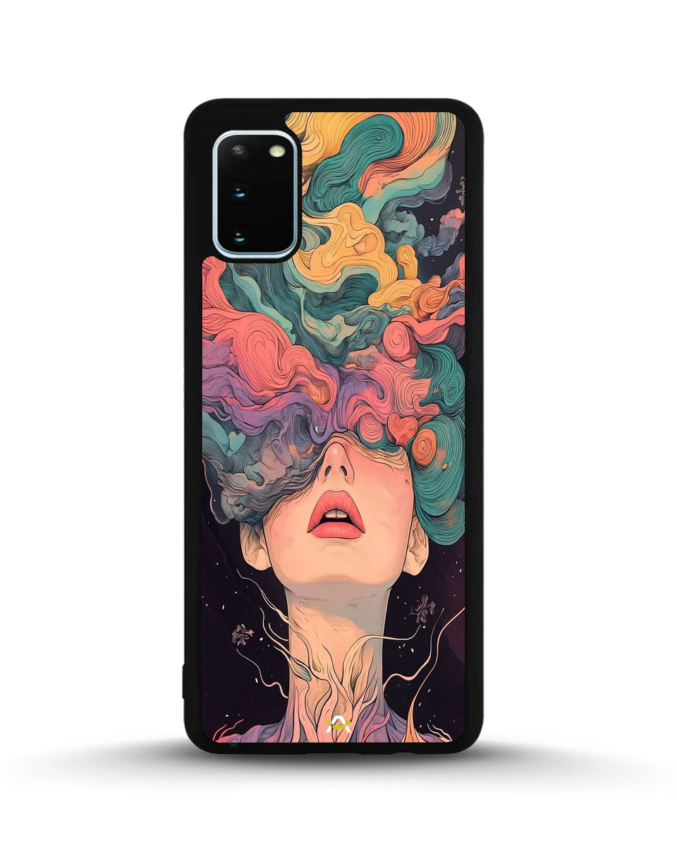 Creslia surreal face designer female case - surreal face designer female case samsung galaxy s20 fe