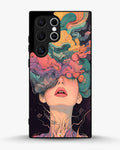 Creslia surreal face designer female case - surreal face designer female case samsung galaxy s22 ultra