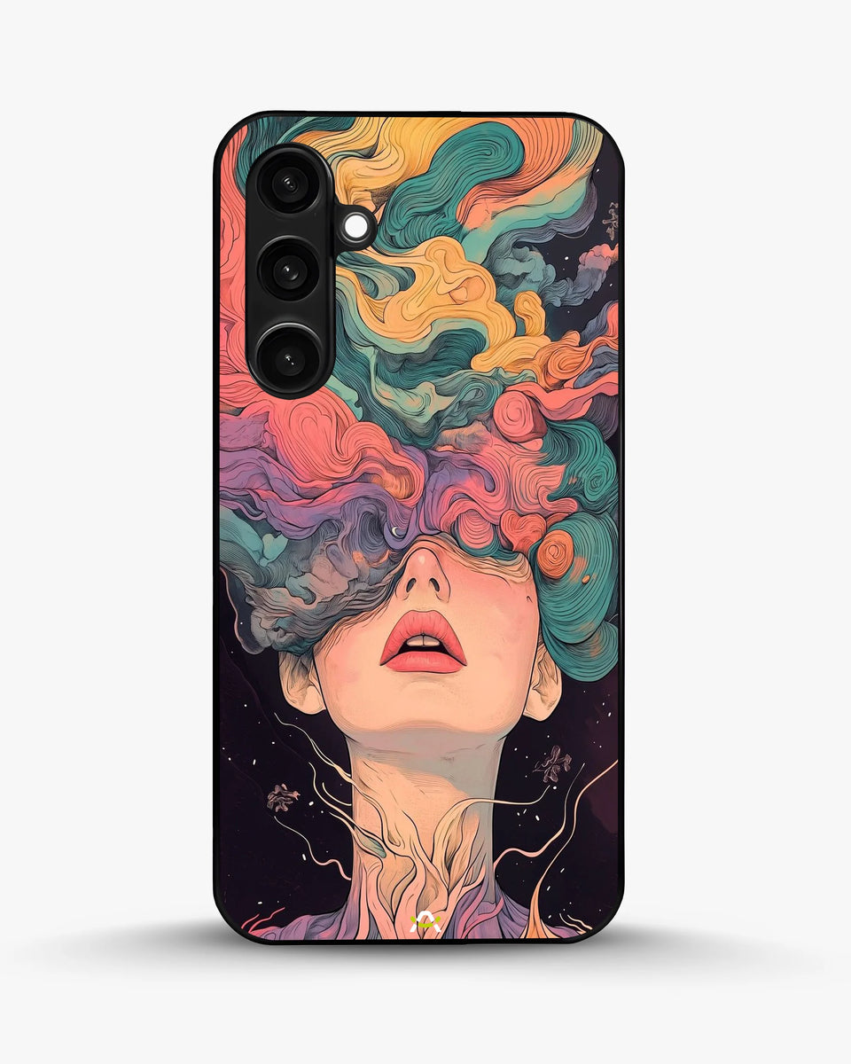 Creslia surreal face designer female case - surreal face designer female case samsung galaxy s23 fe