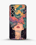 Creslia surreal face designer female case - surreal face designer female case samsung galaxy s25 plus