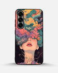 Creslia surreal face designer female case - surreal face designer female case samsung galaxy s25
