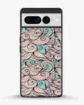 Creslia swirl pattern pink blue phone case - swirl pattern pink blue phone case google pixel 7 pro