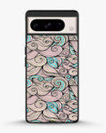Creslia swirl pattern pink blue phone case - swirl pattern pink blue phone case google pixel 8 pro